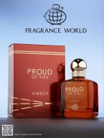 Apa de Parfum Fragrance World Proud of You Amber, Unisex, 100 ml - imagine 3