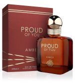 Apa de Parfum Fragrance World Proud of You Amber, Unisex, 100 ml
