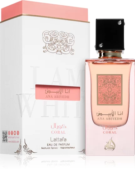 Apa de Parfum Lattafa, ANA ABIYEDH CORAL, Femei, 60 ml